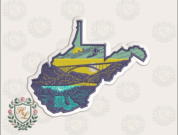 Download Layers of West Virginia Embroidery Files - Premium Resources